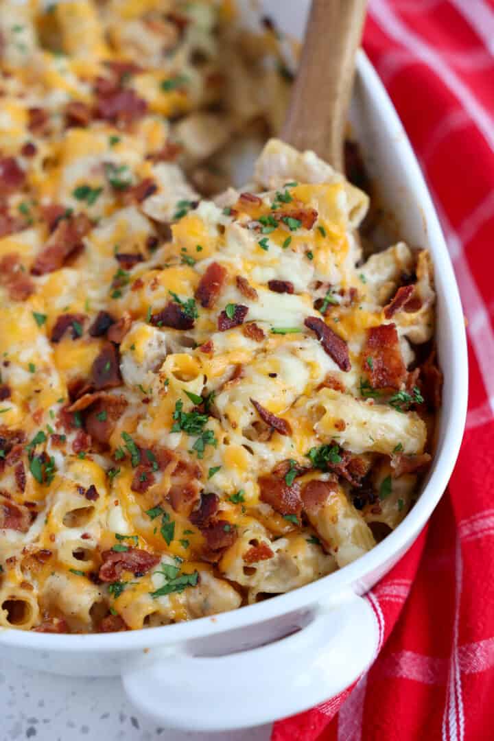 Chicken Bacon Ranch Casserole - Small Town Woman