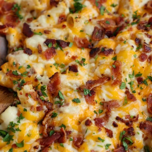 Chicken Bacon Ranch Casserole - Small Town Woman