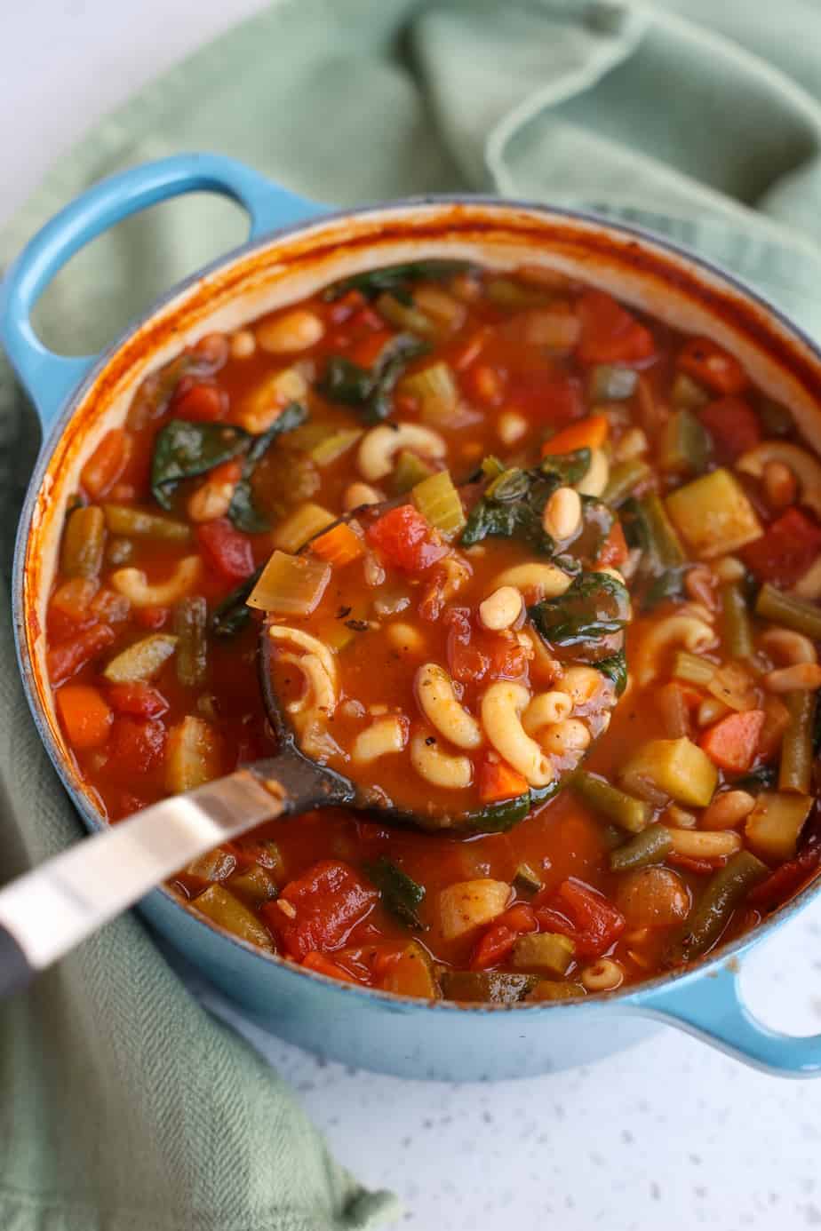 Easy Minestrone Soup Recipe | Small Town Woman