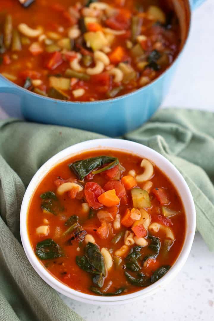 Easy Minestrone Soup Recipe | Small Town Woman