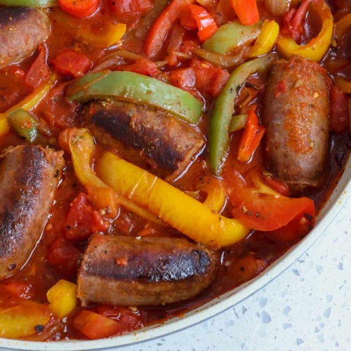 Italian Sausage and Peppers - Small Town Woman