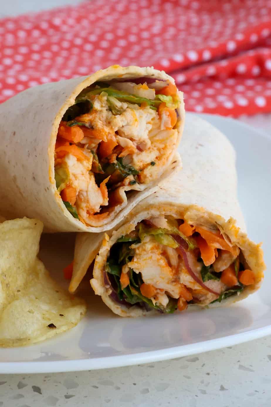 Buffalo Chicken Wrap - Small Town Woman