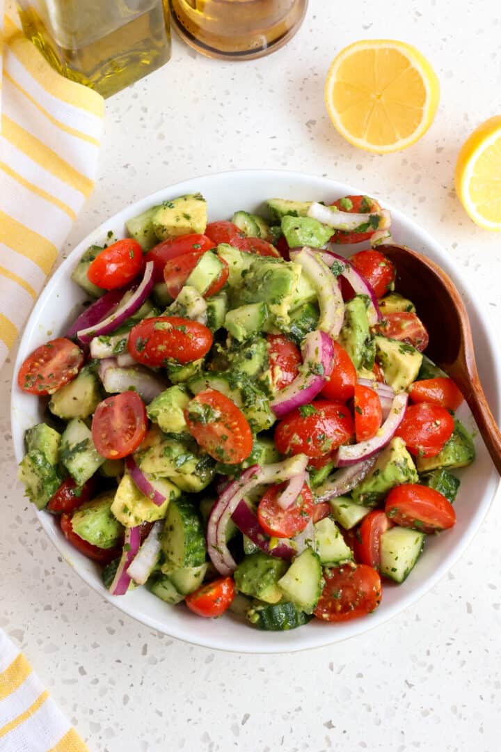 Easy Avocado and Tomato Salad | Small Town Woman