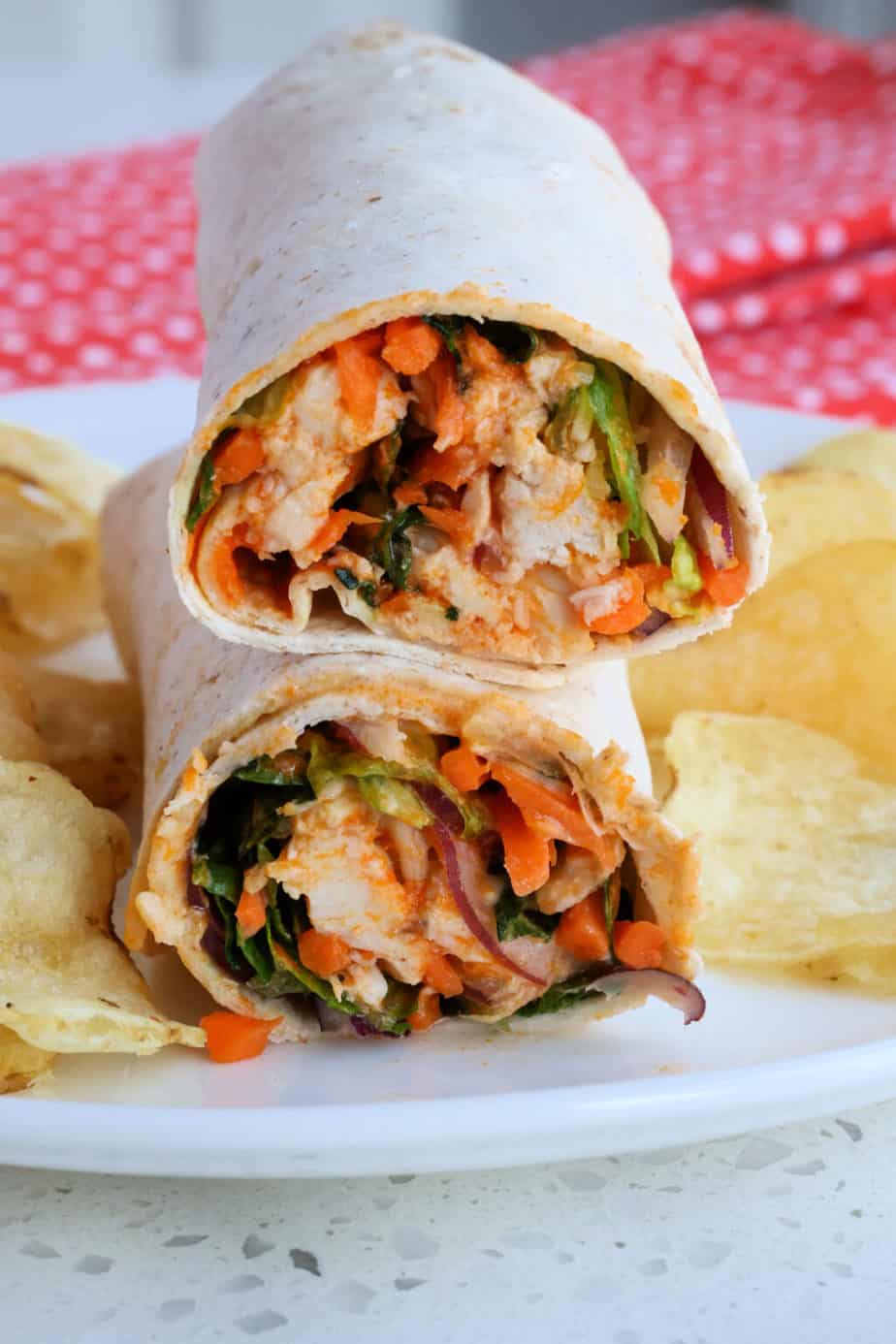 Buffalo Chicken Wrap - Small Town Woman