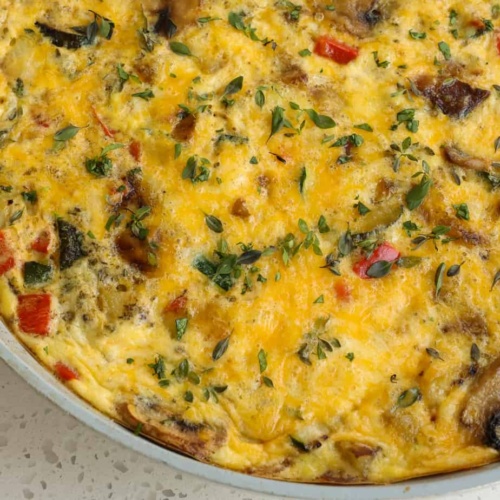 Sausage & Parmesan Quick Frittata Recipe, Main Dish