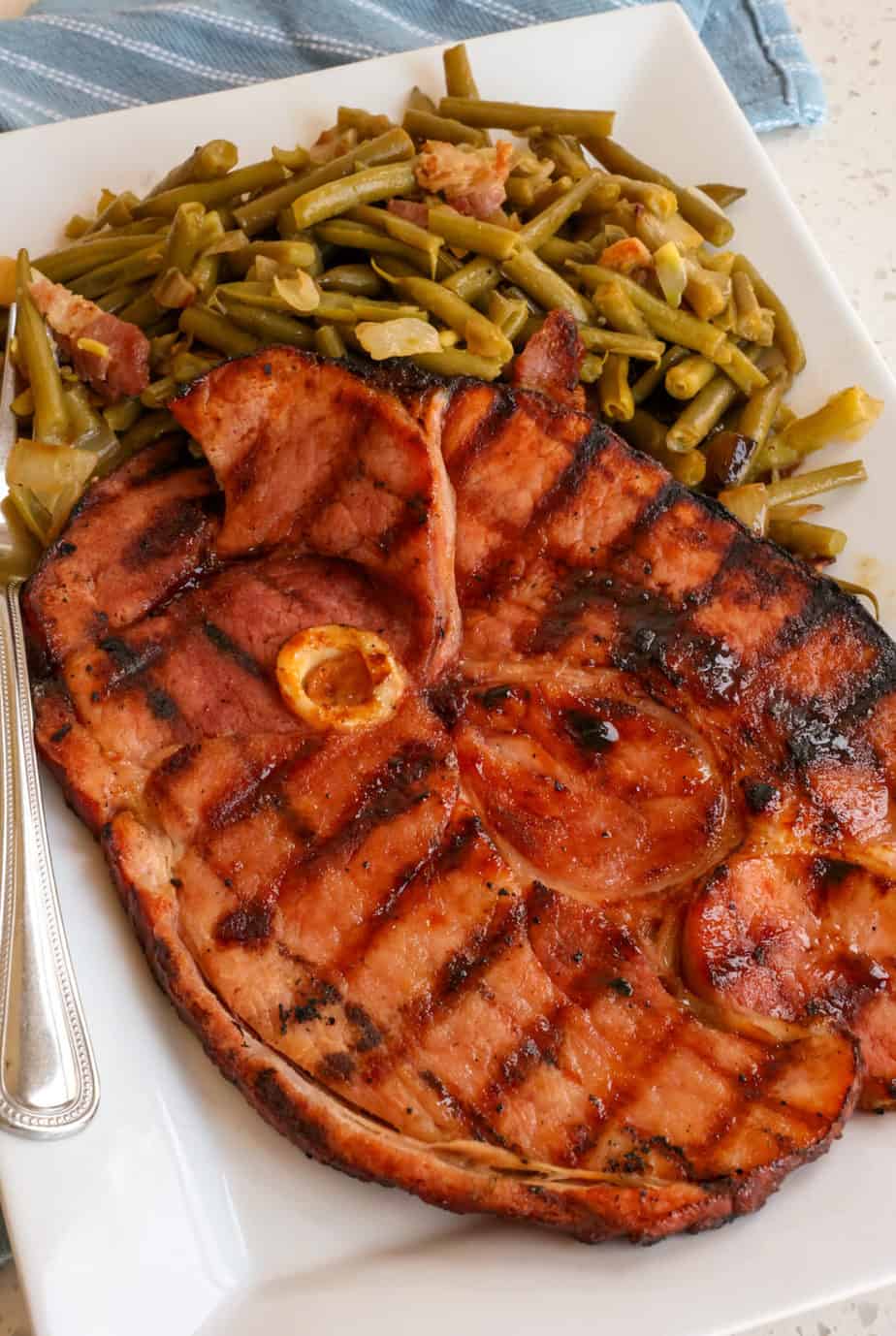 Ham Steak with Honey Mustard Glaze Small Town Woman