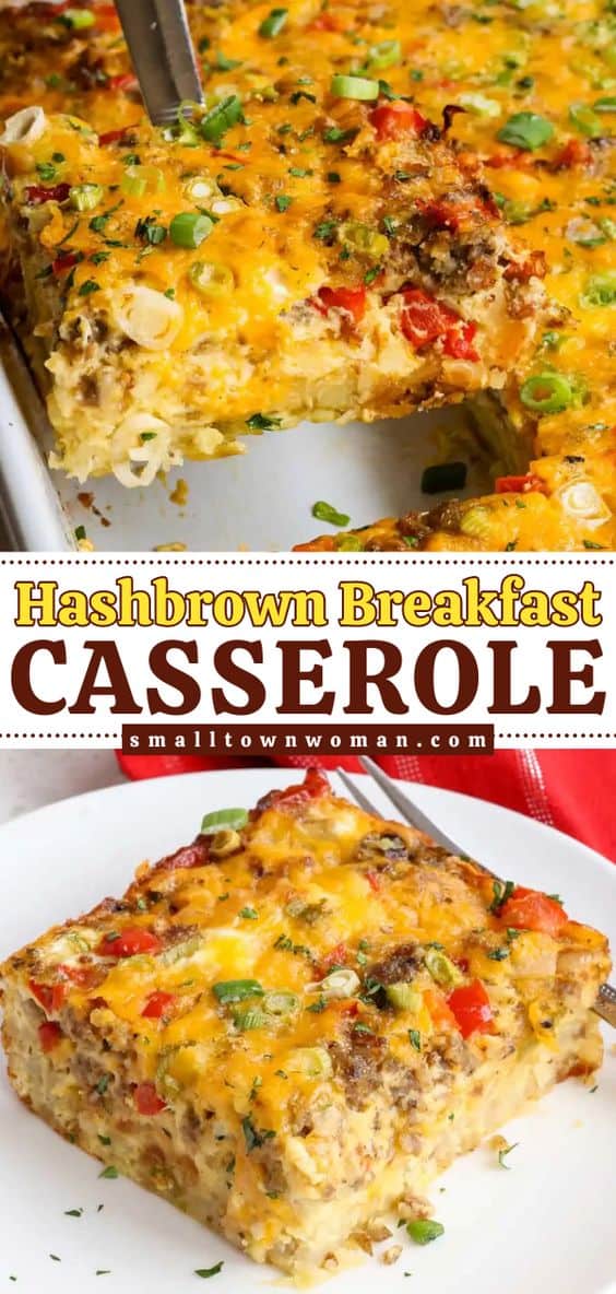 Hashbrown Breakfast Casserole - Small Town Woman