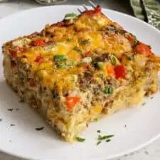 Hashbrown Breakfast Casserole - Small Town Woman