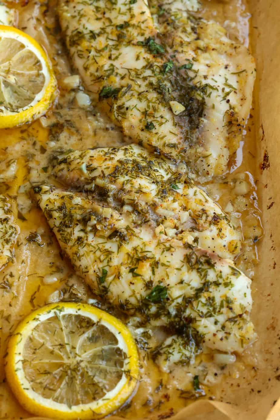 Lemon Dill Baked Tilapia | Small Town Woman