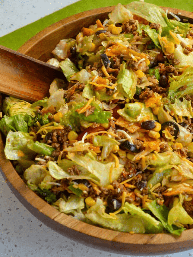 An Amazing Taco Salad for Spring - Small Town Woman