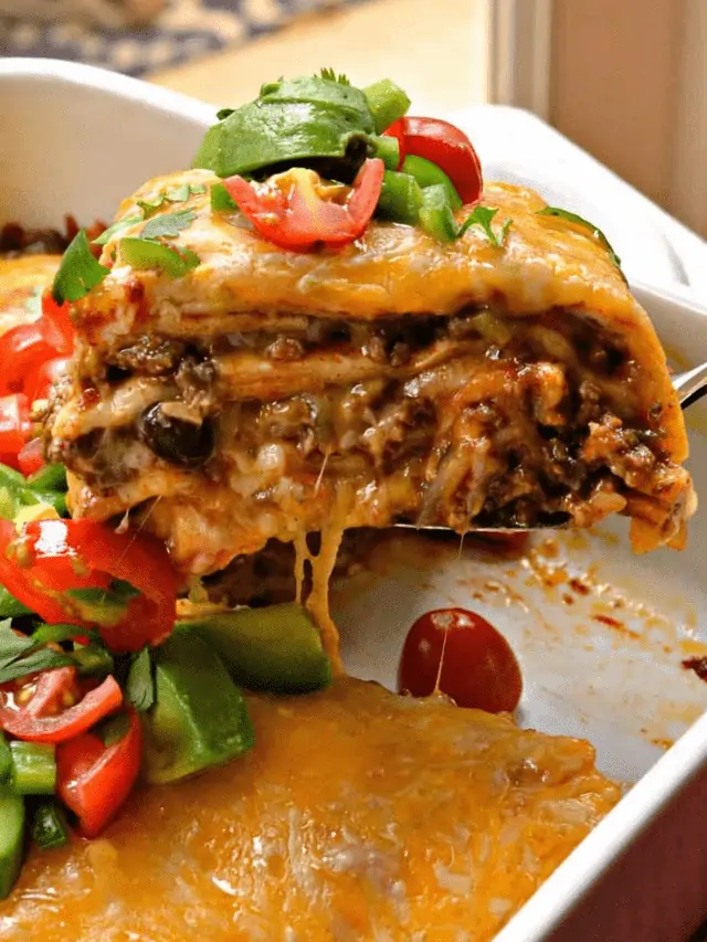 Easy Beef Enchilada Casserole