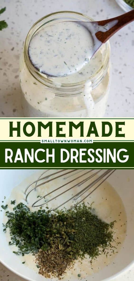 Homemade Ranch Dressing Recipe | Small Town Woman