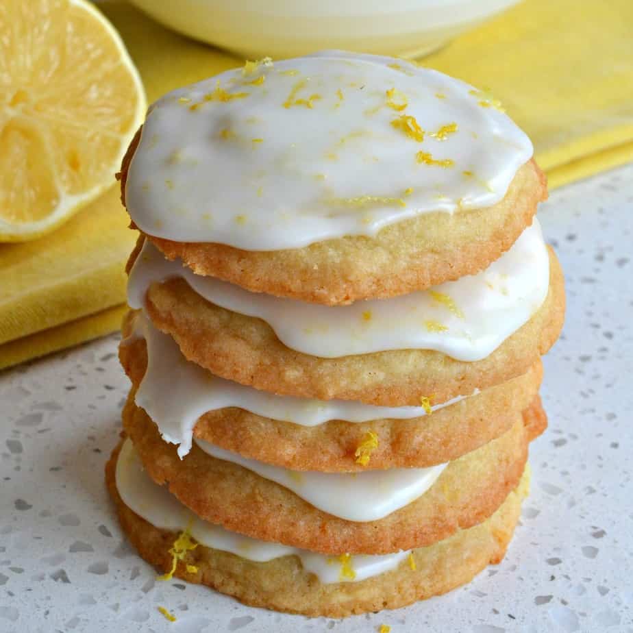 Iced Lemon Cookies - Small Town Woman