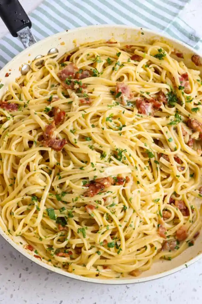 Pasta Carbonara - Small Town Woman