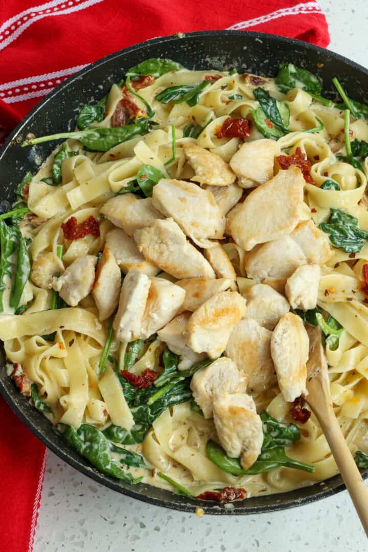 Tuscan Chicken Pasta - Small Town Woman