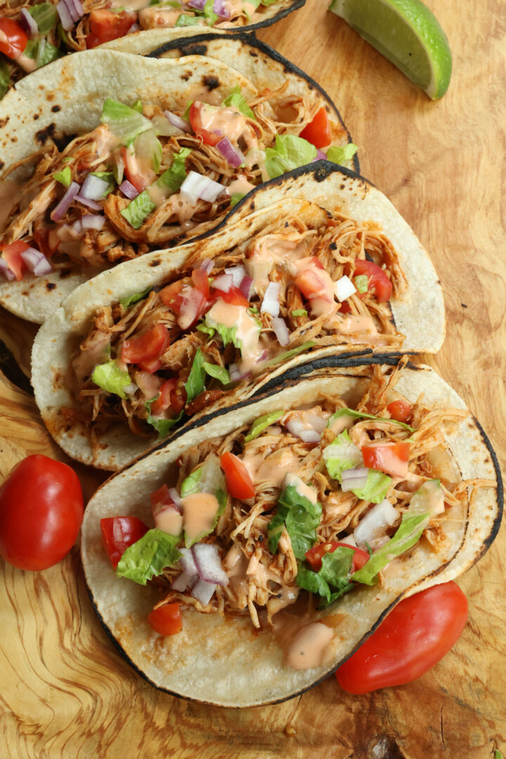 Crock Pot Chicken Tacos - Small Town Woman