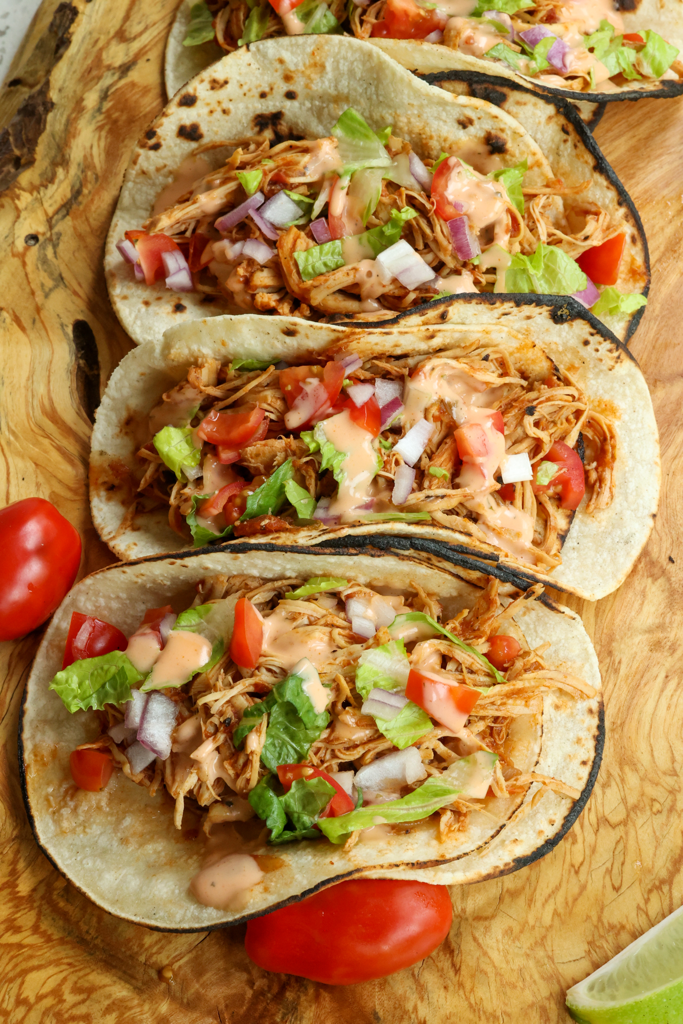 CROCK POT CHICKEN TACOS - Small Town Woman