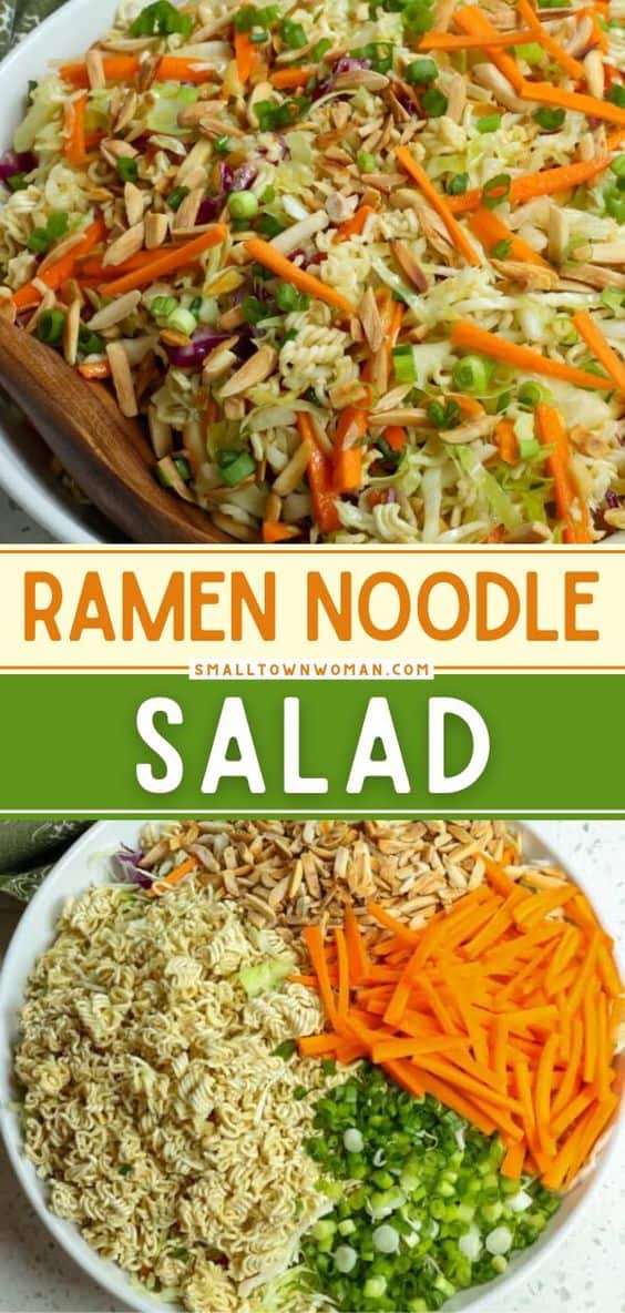 Ramen Noodle Salad - Small Town Woman