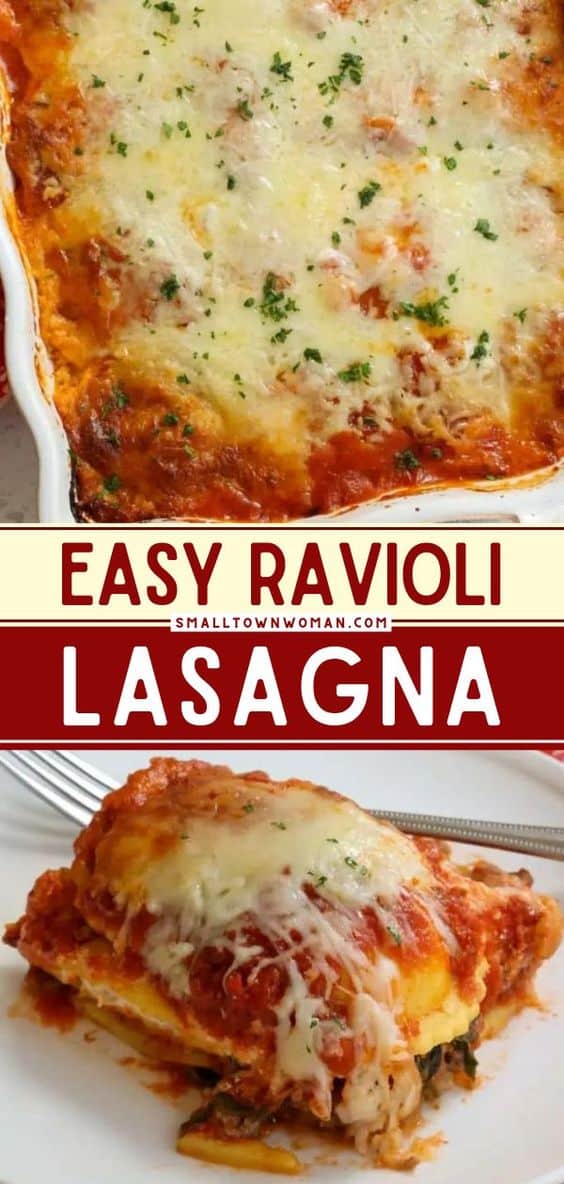 Ravioli Lasagna - Small Town Woman