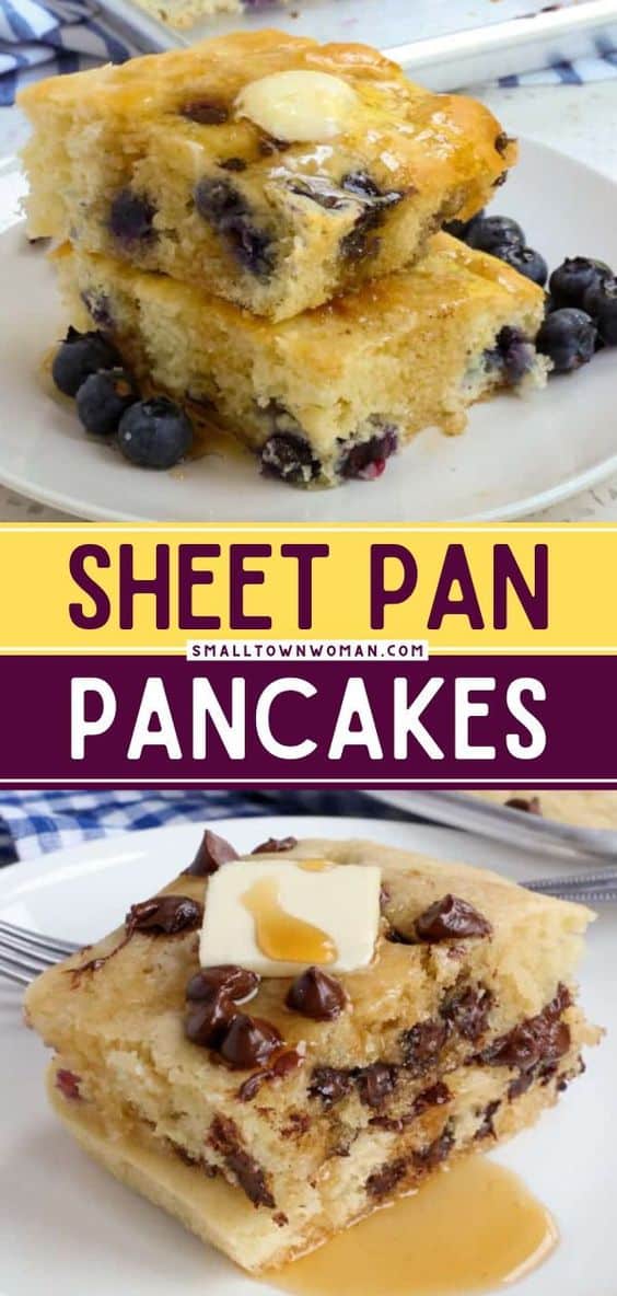 Sheet Pan Pancakes - Small Town Woman