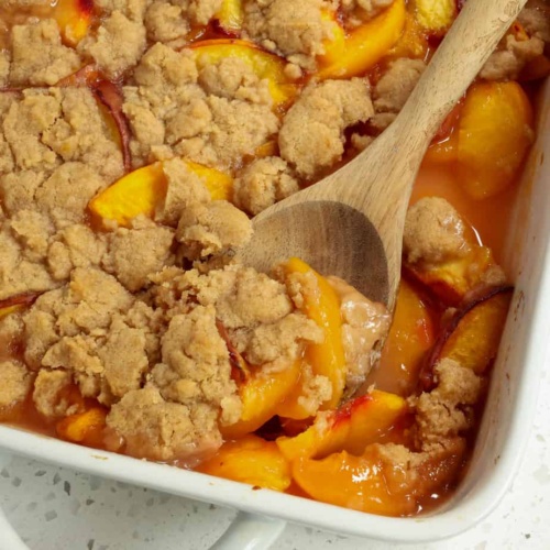 Peach Coffee Cake Recipe | Small Town Woman