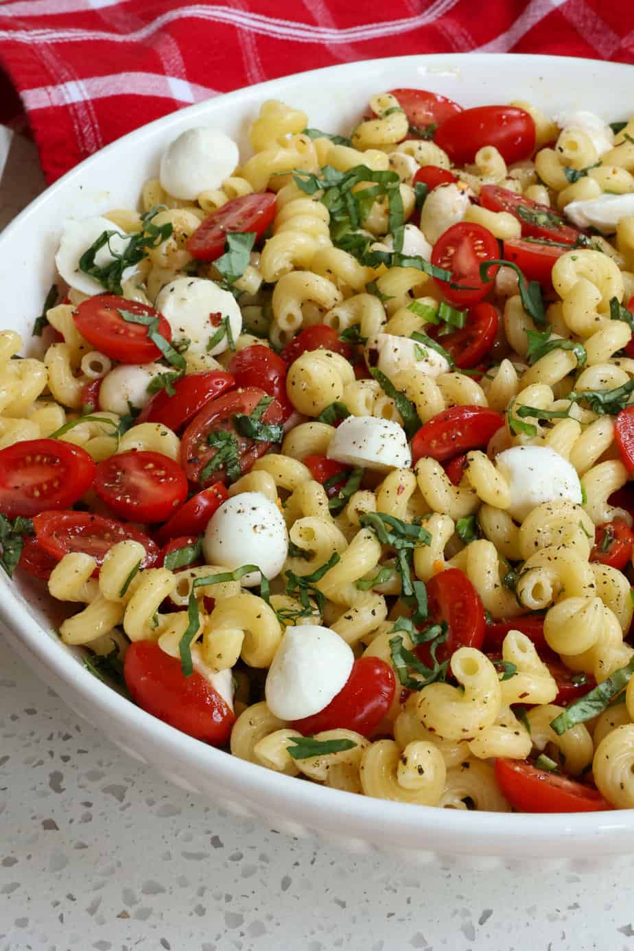 Best Easy Caprese Pasta Salad | Small Town Woman