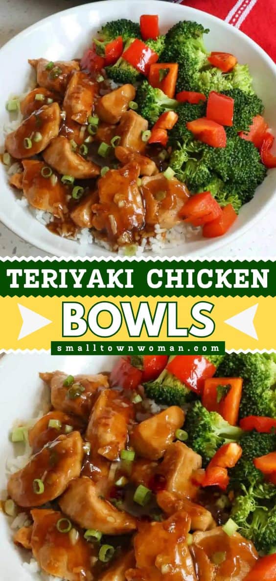 Teriyaki Chicken Bowls - Small Town Woman