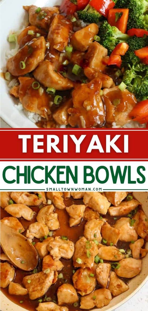 Teriyaki Chicken Bowls - Small Town Woman