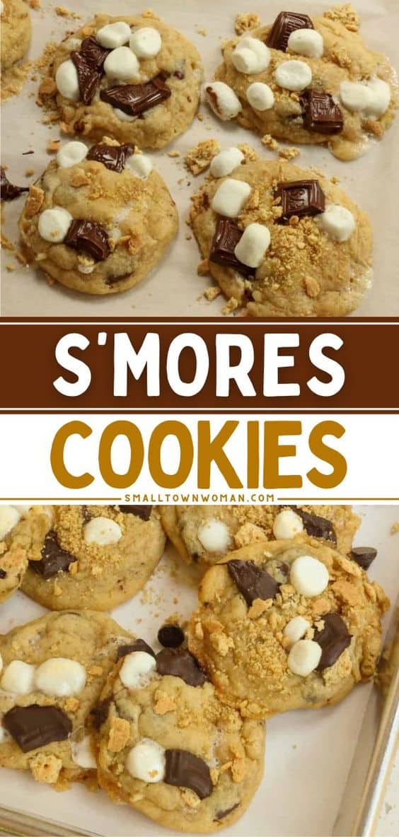 S'mores Cookies Recipe | Small Town Woman