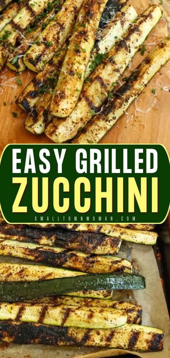 Grilled Zucchini Recipe (Easy and Healthy) | Small Town Woman