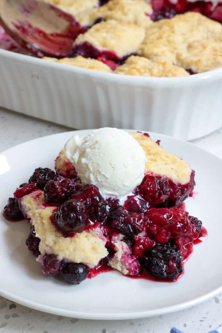 Mixed Berry Cobbler Recipe | Small Town Woman