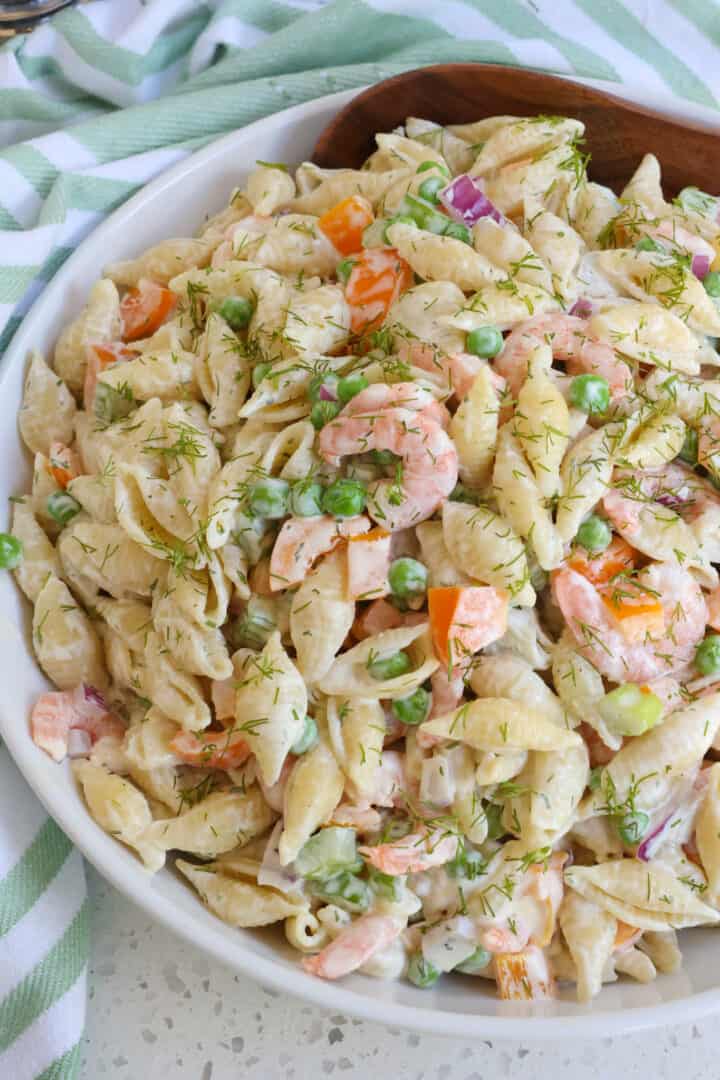 Shrimp Pasta Salad - Small Town Woman