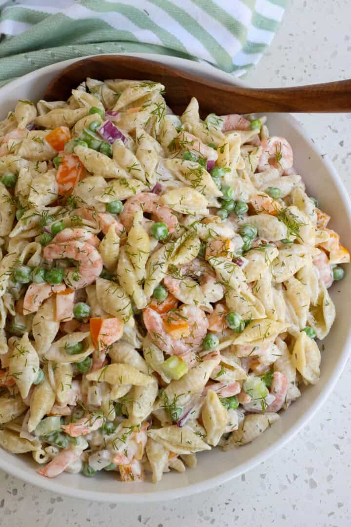 Shrimp Pasta Salad - Small Town Woman