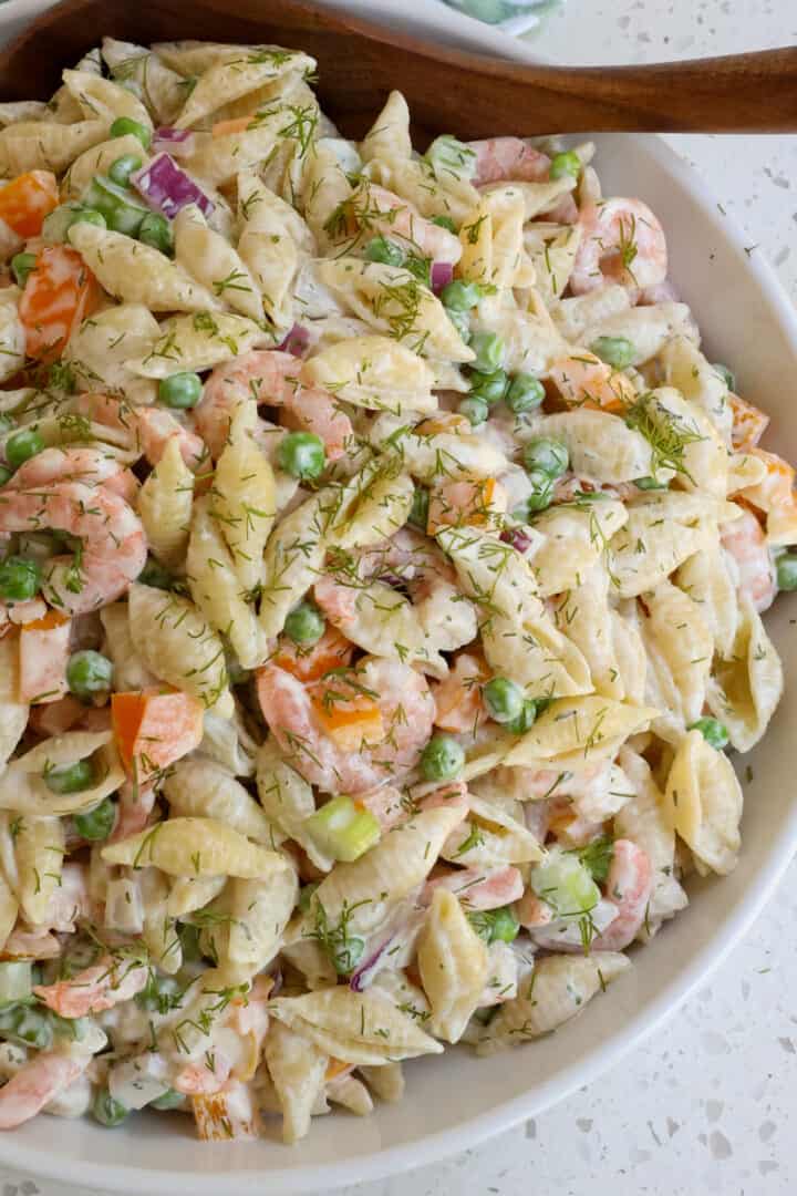 Shrimp Pasta Salad - Small Town Woman