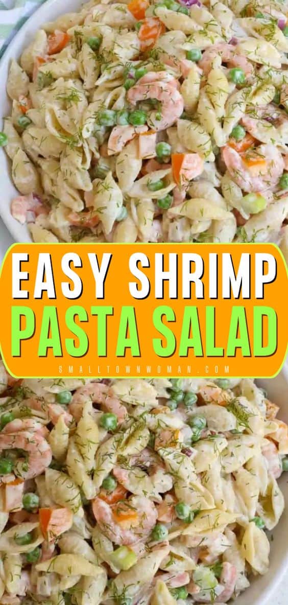 Shrimp Pasta Salad - Small Town Woman