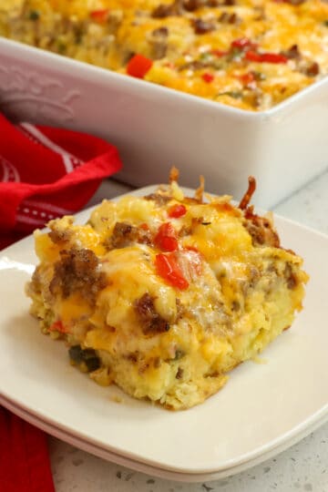 Tater Tot Breakfast Casserole | Small Town Woman