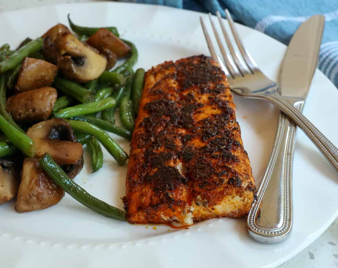 Blackened Fish with Thyme Butter - Southern Cast Iron