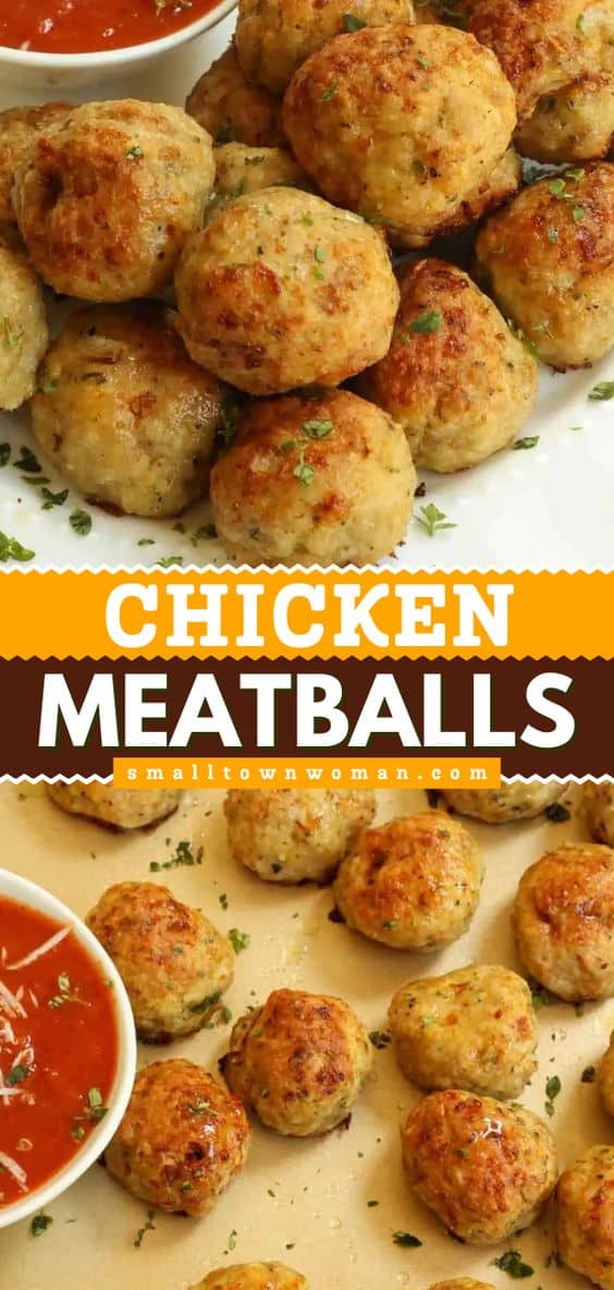 Easy Chicken Meatball Recipe | Small Town Woman