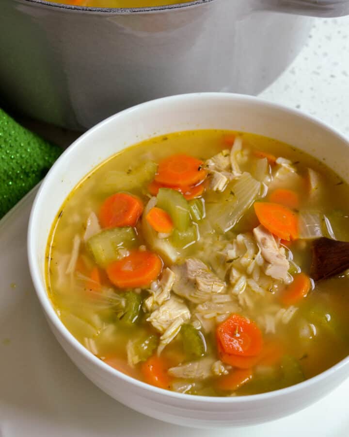 Chicken and Rice Soup Recipe | Small Town Woman