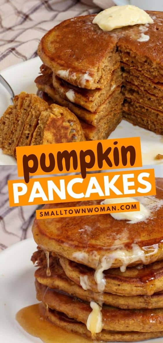 Pumpkin Pancakes Recipe | Small Town Woman