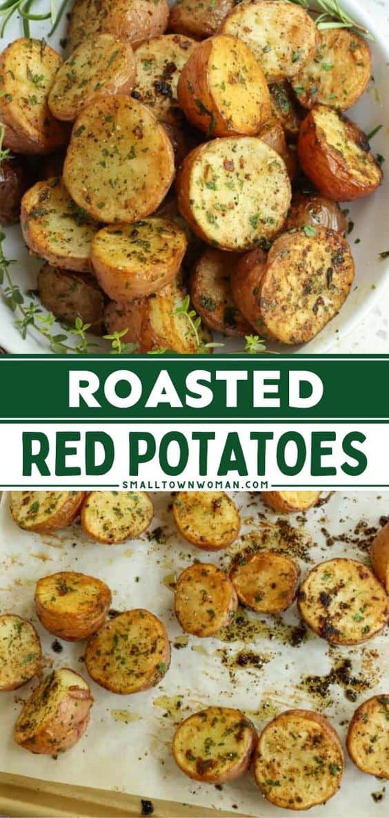 Crispy Roasted Red Potatoes | Small Town Woman