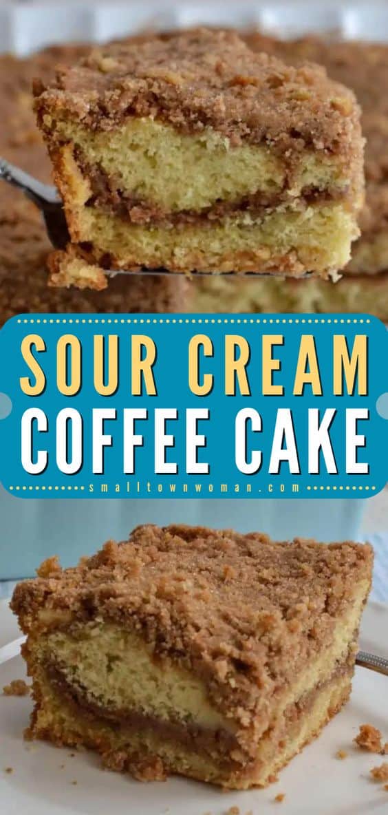 Sour Cream Coffee Cake | Small Town Woman