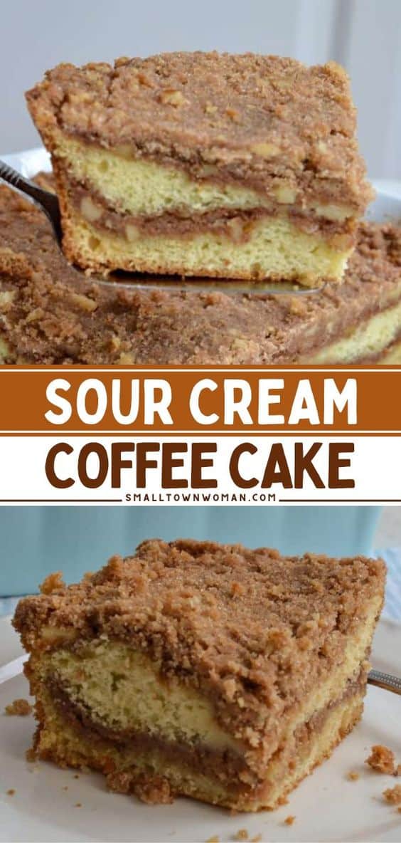 Sour Cream Coffee Cake | Small Town Woman