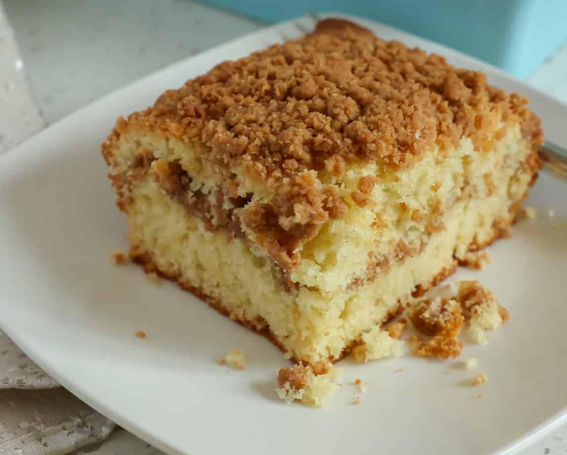 Easy Cinnamon Coffee Cake with Cake Mix - The Seasoned Mom