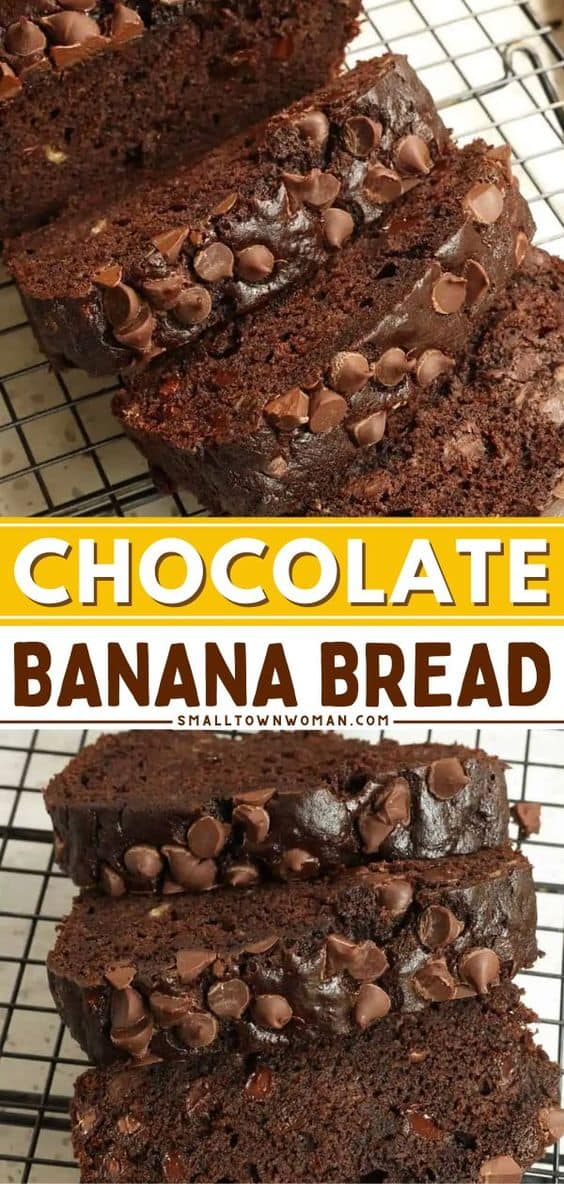 Chocolate Banana Bread Recipe | Small Town Woman