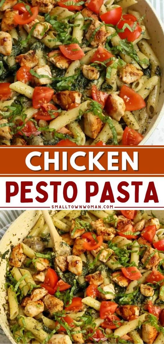 Creamy Chicken Pesto Pasta