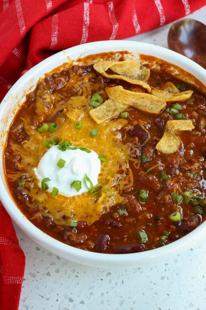 Instant Pot Chili Reciope | Small Town Woman