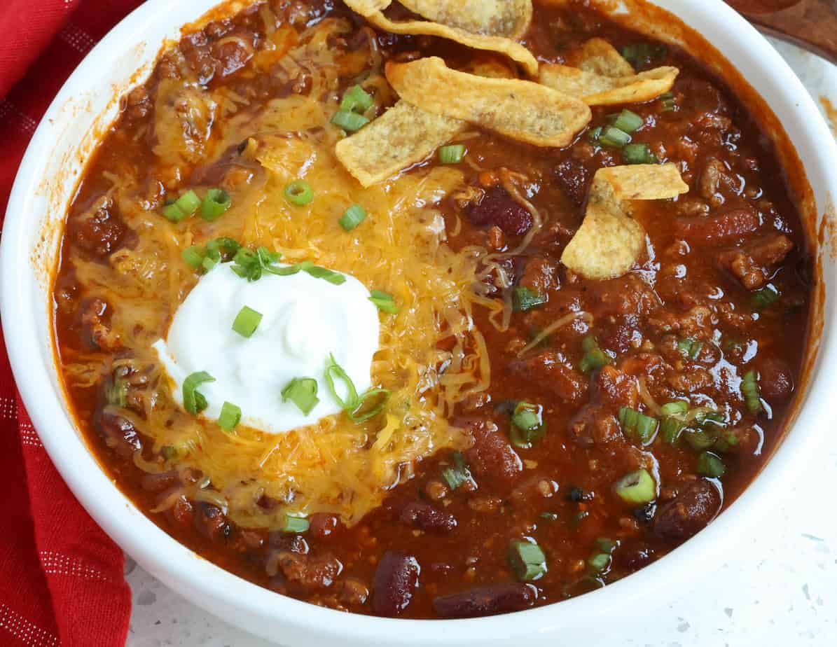 Instant Pot Chili Reciope | Small Town Woman