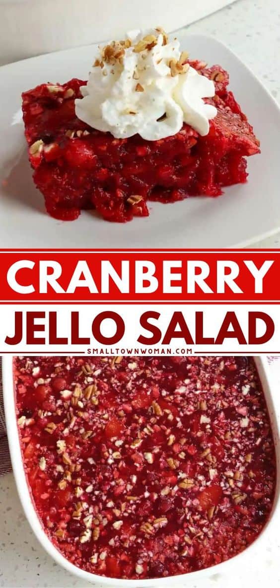 Cranberry Jello Salad Recipe | Small Town Woman