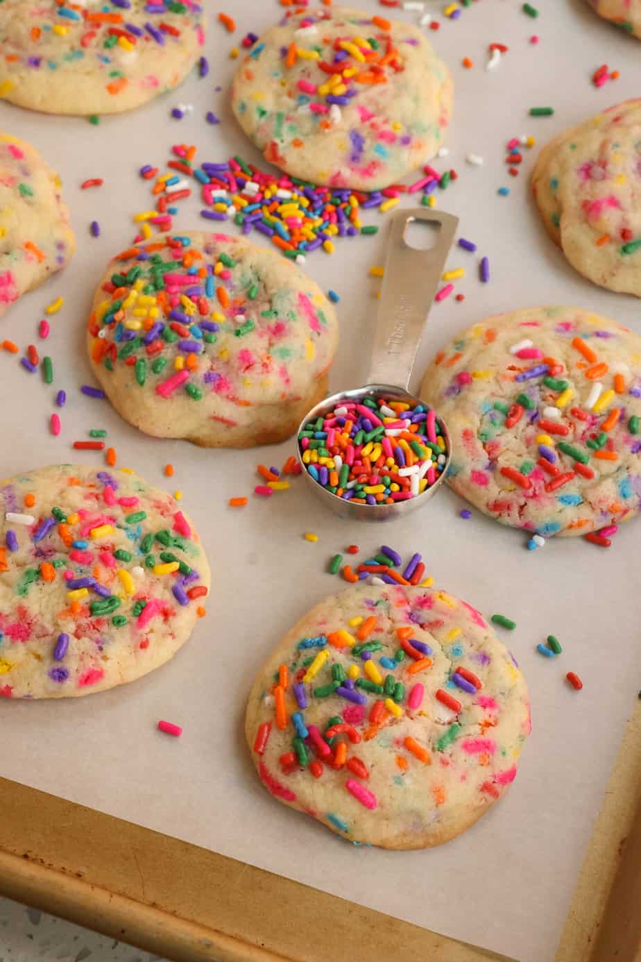 Funfetti Cookies (Sprinkle Cookies) | Small Town Woman